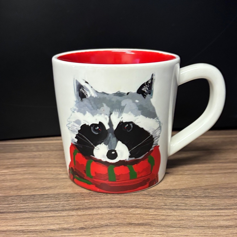 Magenta Rae Dunn Raccoon mug